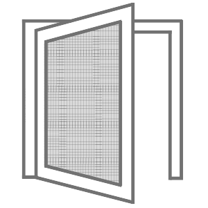 Schéma moustiquaire praticable