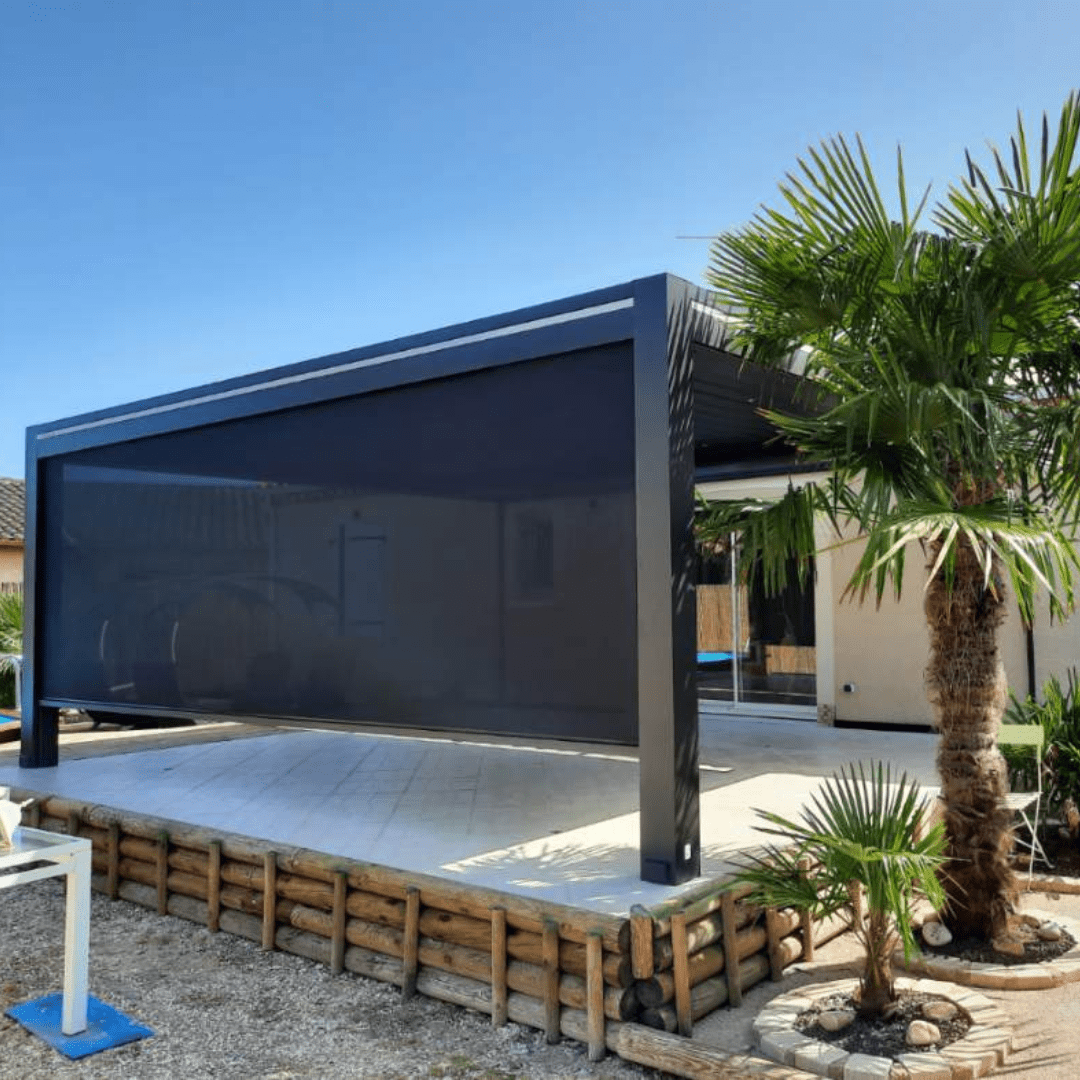 Pergola bioclimatique noir